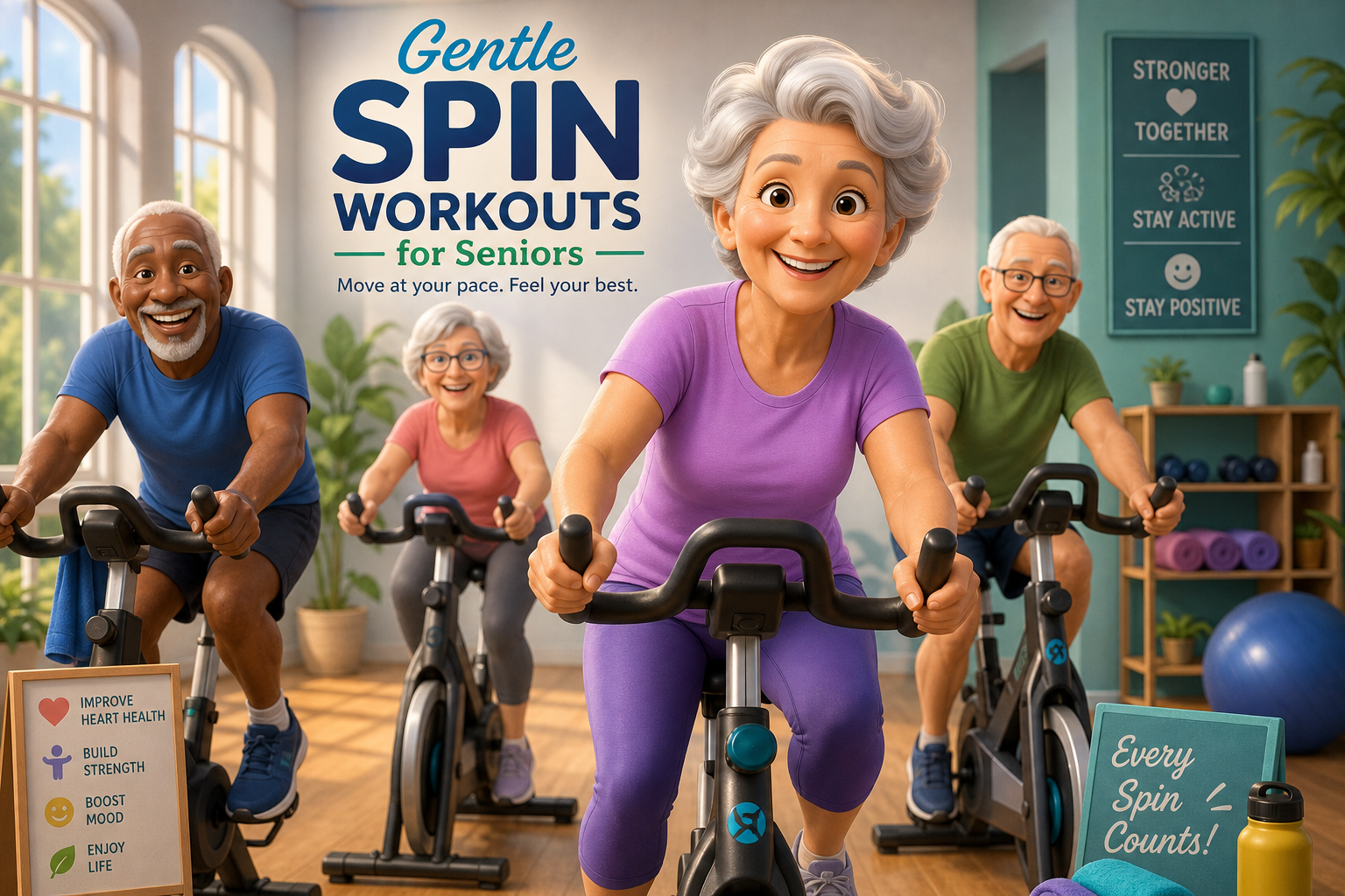 gentle spin workouts