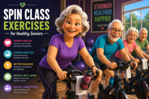 Spin Class Exercises for Healthy Seniors